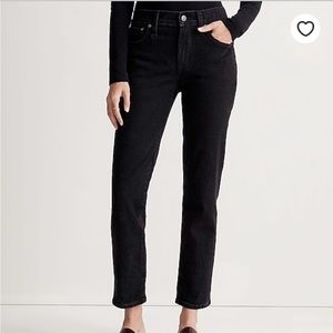 Madewell Mid-rise Perfect Vintage Jeans, size 28, clean black wash